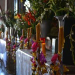 Candles in the Teotitlan church
